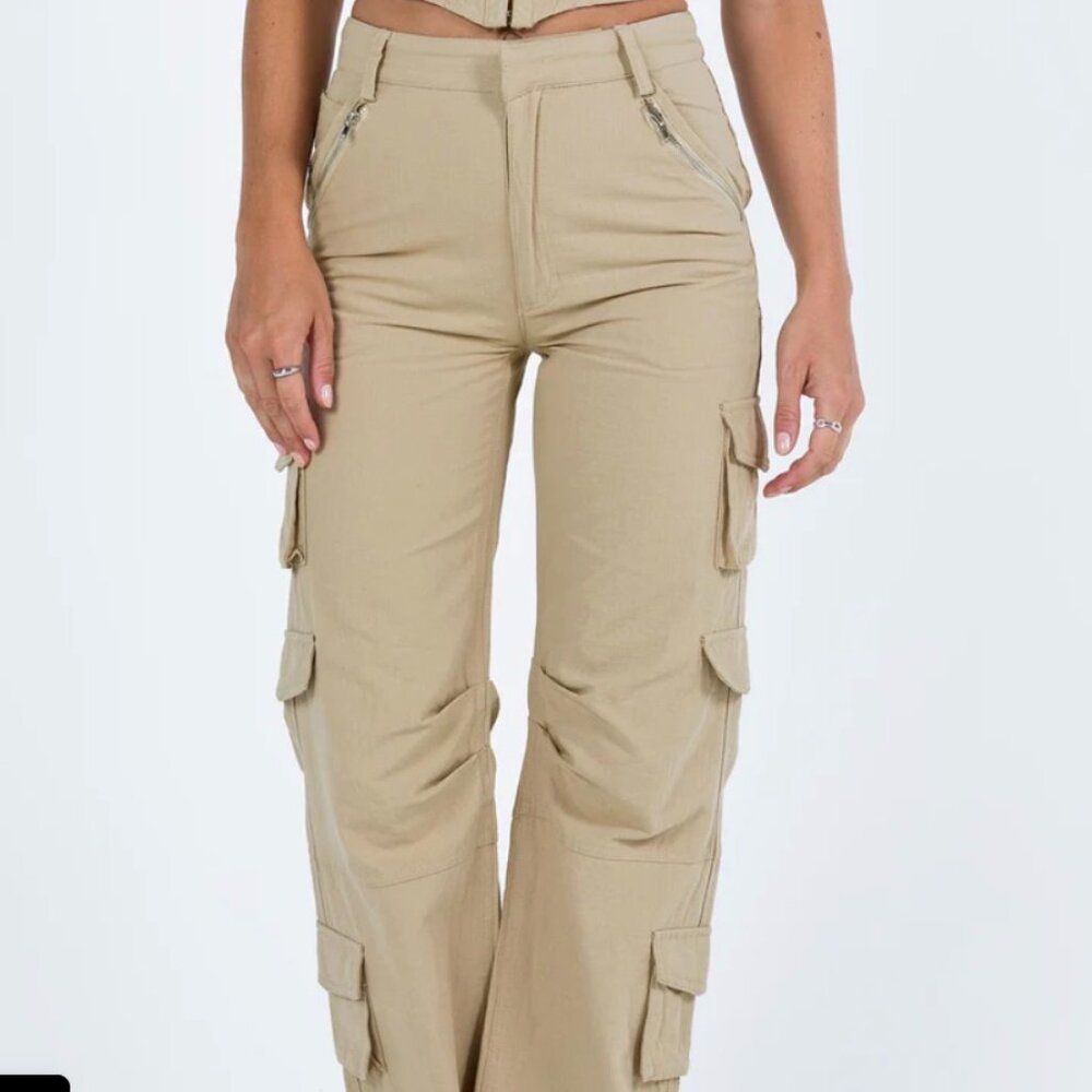 Princess Polly Women's Libbie Pants Taupe Size 4